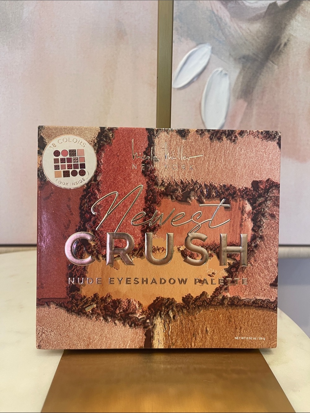 NIB Nicole Miller “Newest Crush” Nude Eyeshadow Palette - Warm Rose & Bronze